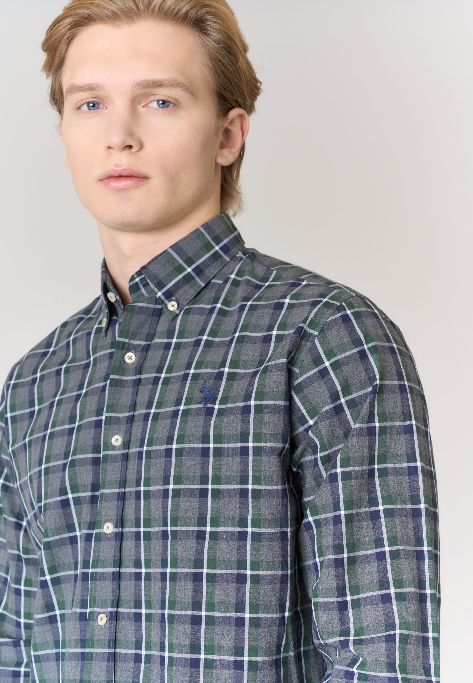 Camicia in cotone a quadri