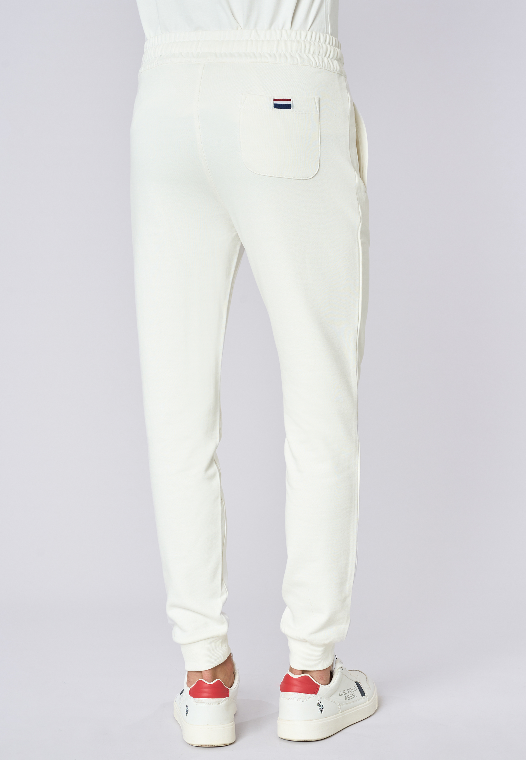 Pantalone sportivo in caldo cotone con logo