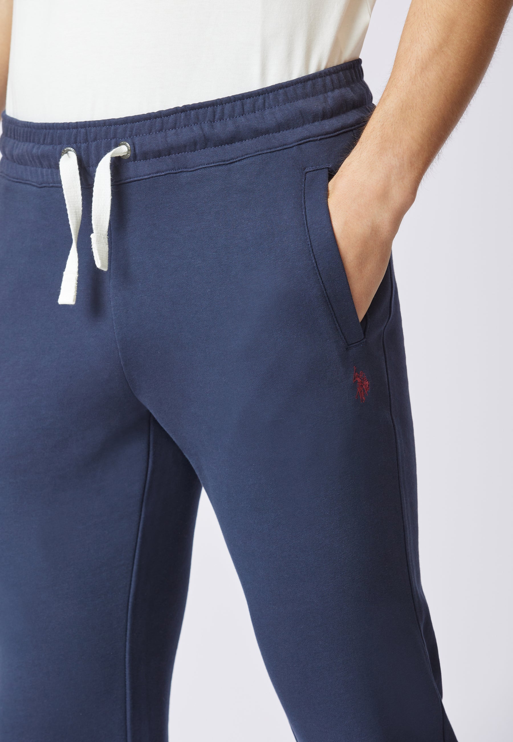 Pantalone sportivo in caldo cotone con logo