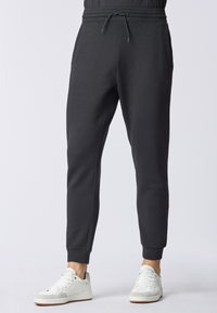 Pantalone sportivo in misto cotone e scuba fleece