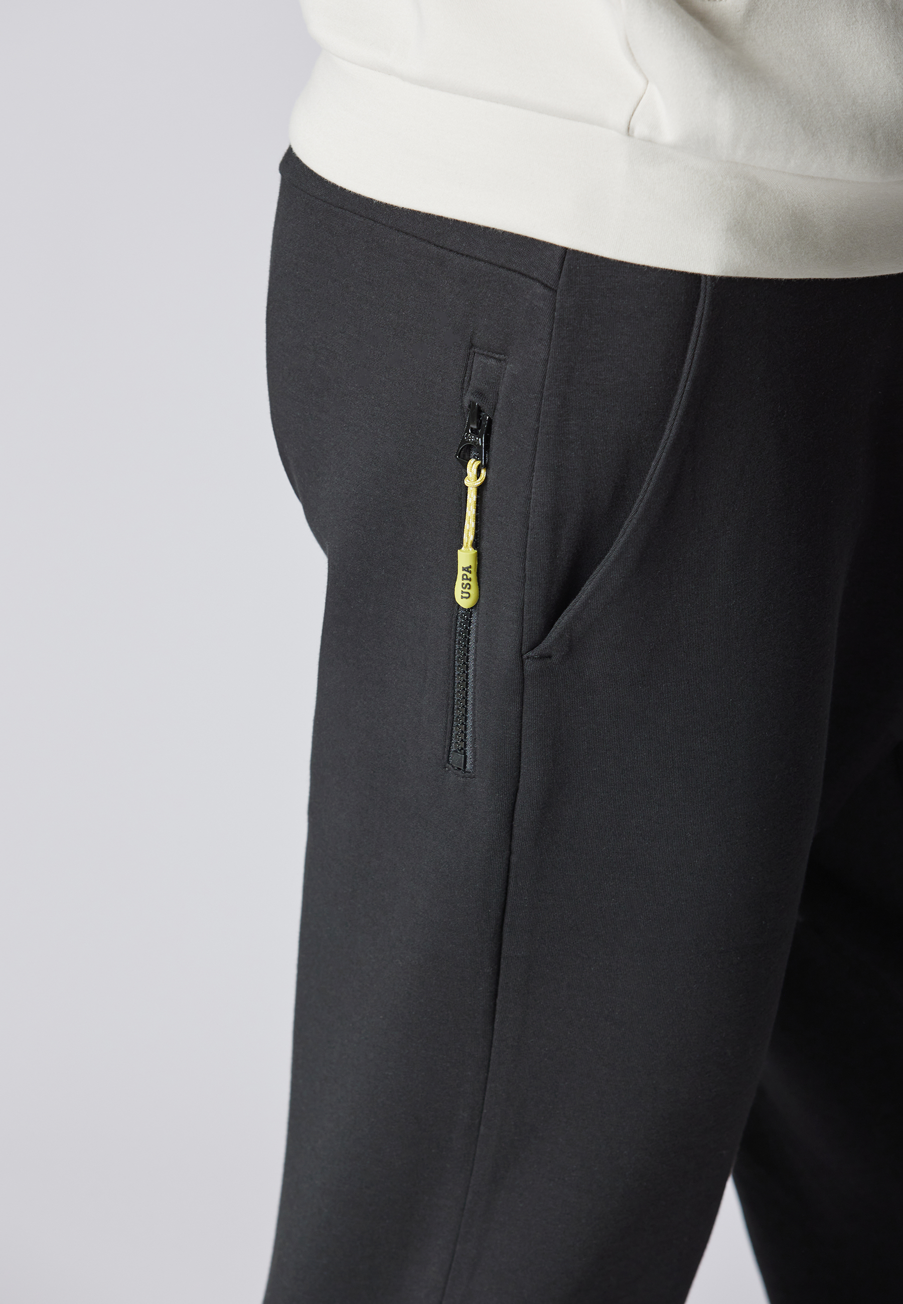 Pantalone sportivo in misto cotone e scuba fleece