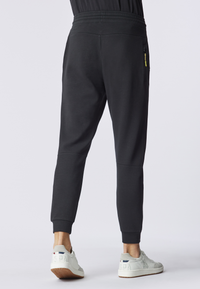 Pantalone sportivo in misto cotone e scuba fleece