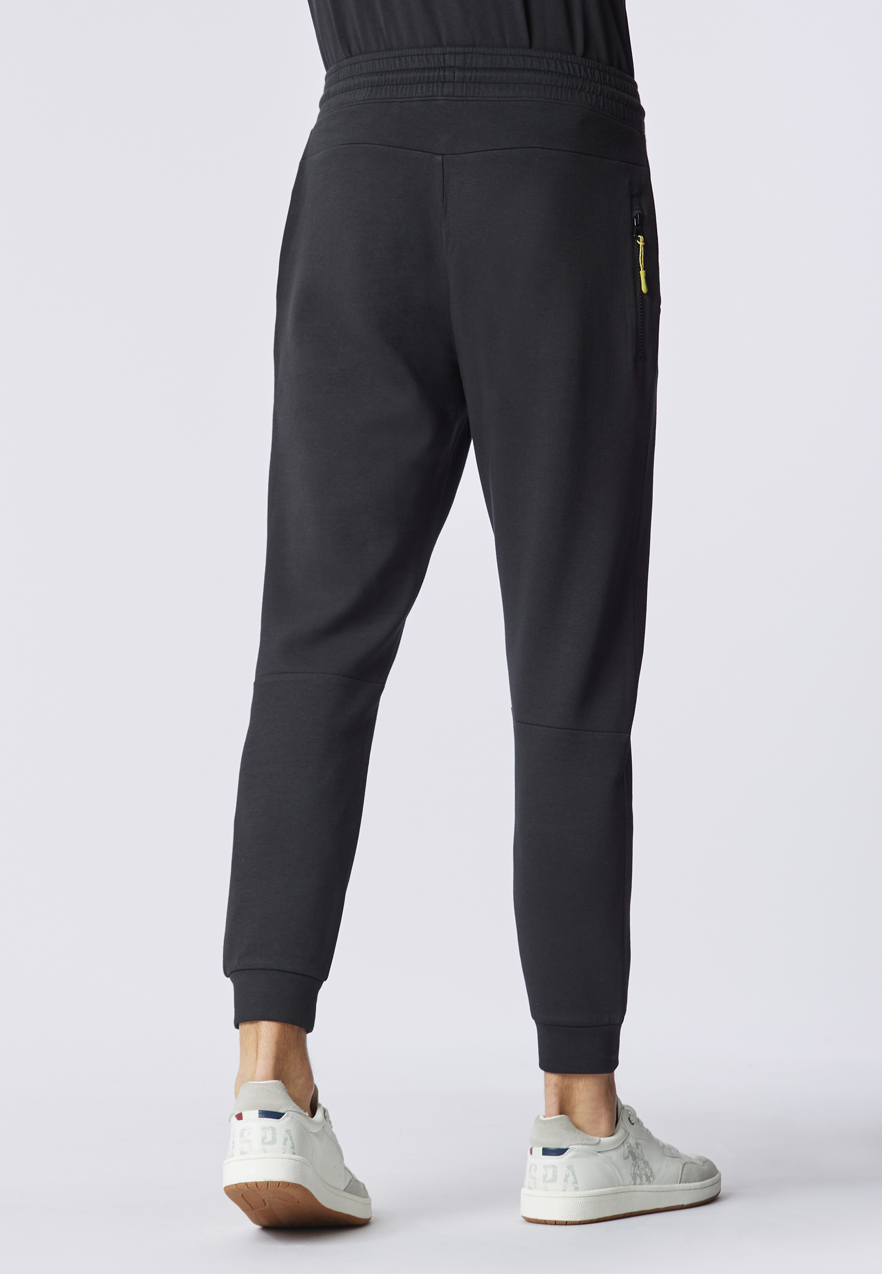 Pantalone sportivo in misto cotone e scuba fleece