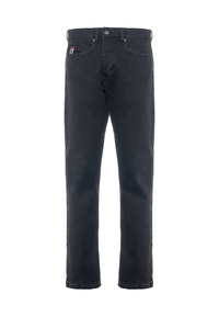 Pantalone denim cinque tasche tapered fit