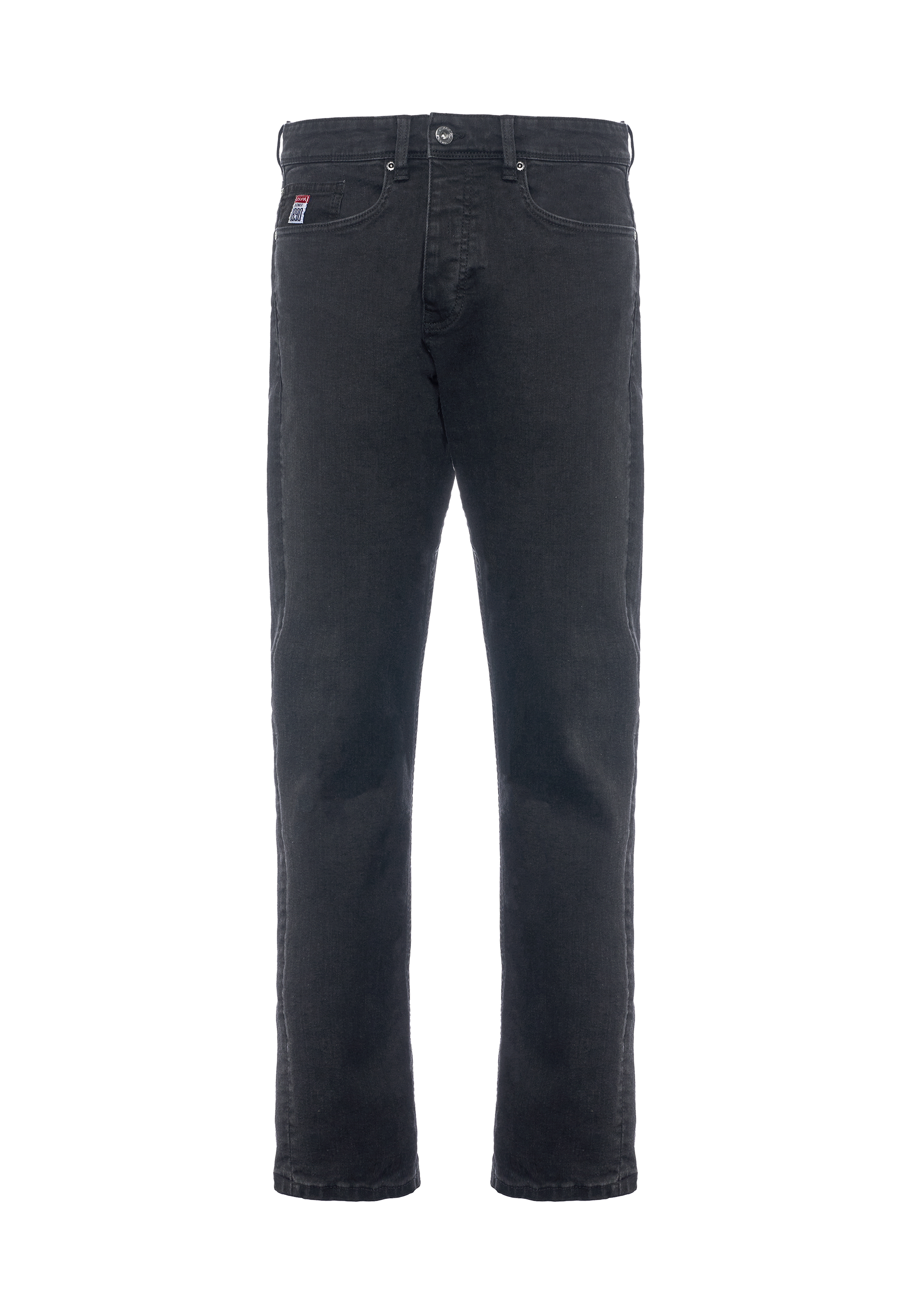 Pantalone denim cinque tasche tapered fit
