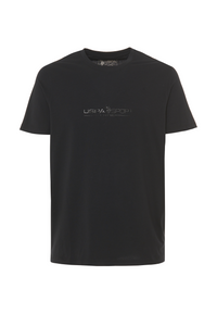 T-shirt girocollo in cotone stretch jersey con stampa