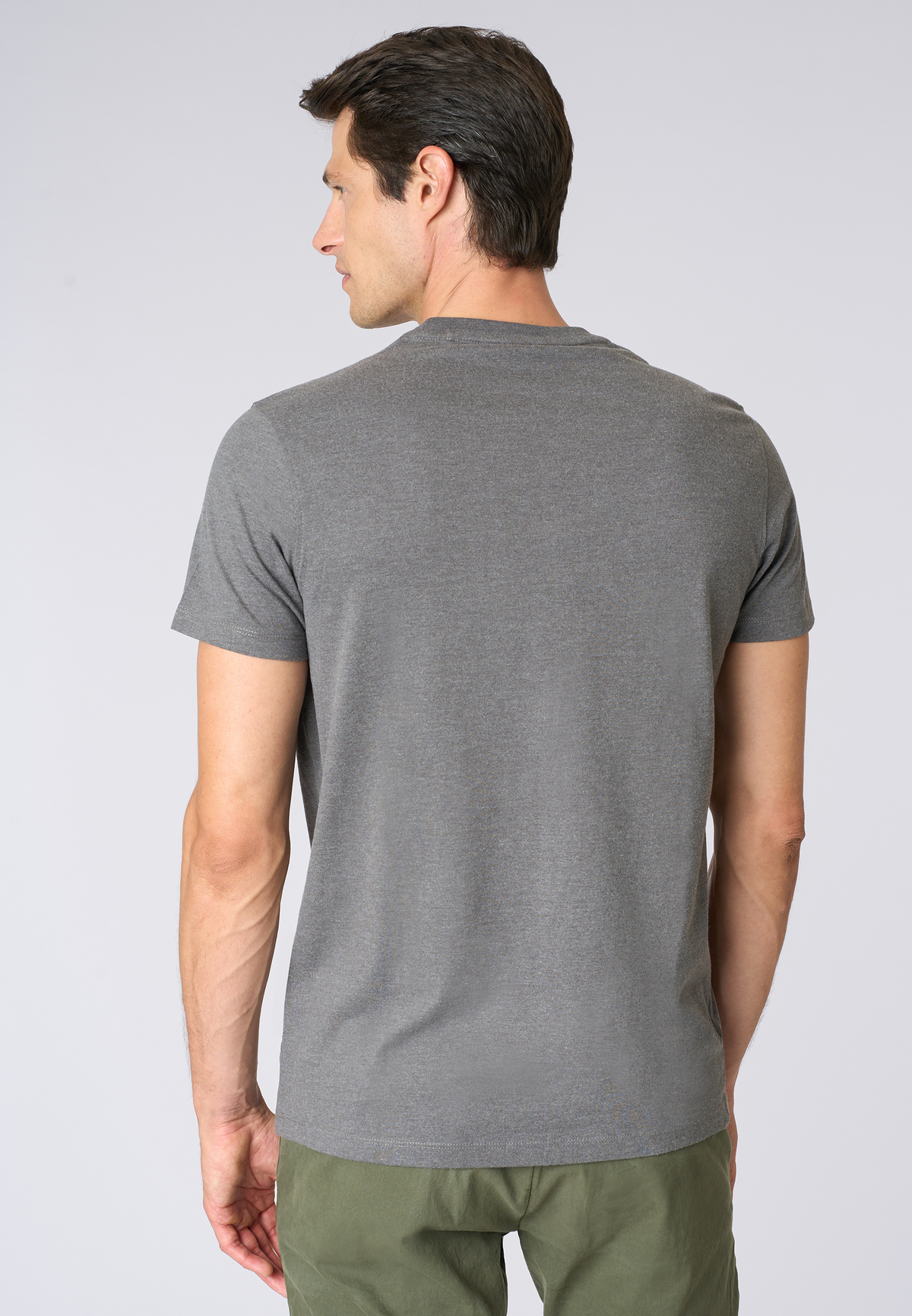 T-shirt girocollo in cotone heavy jersey