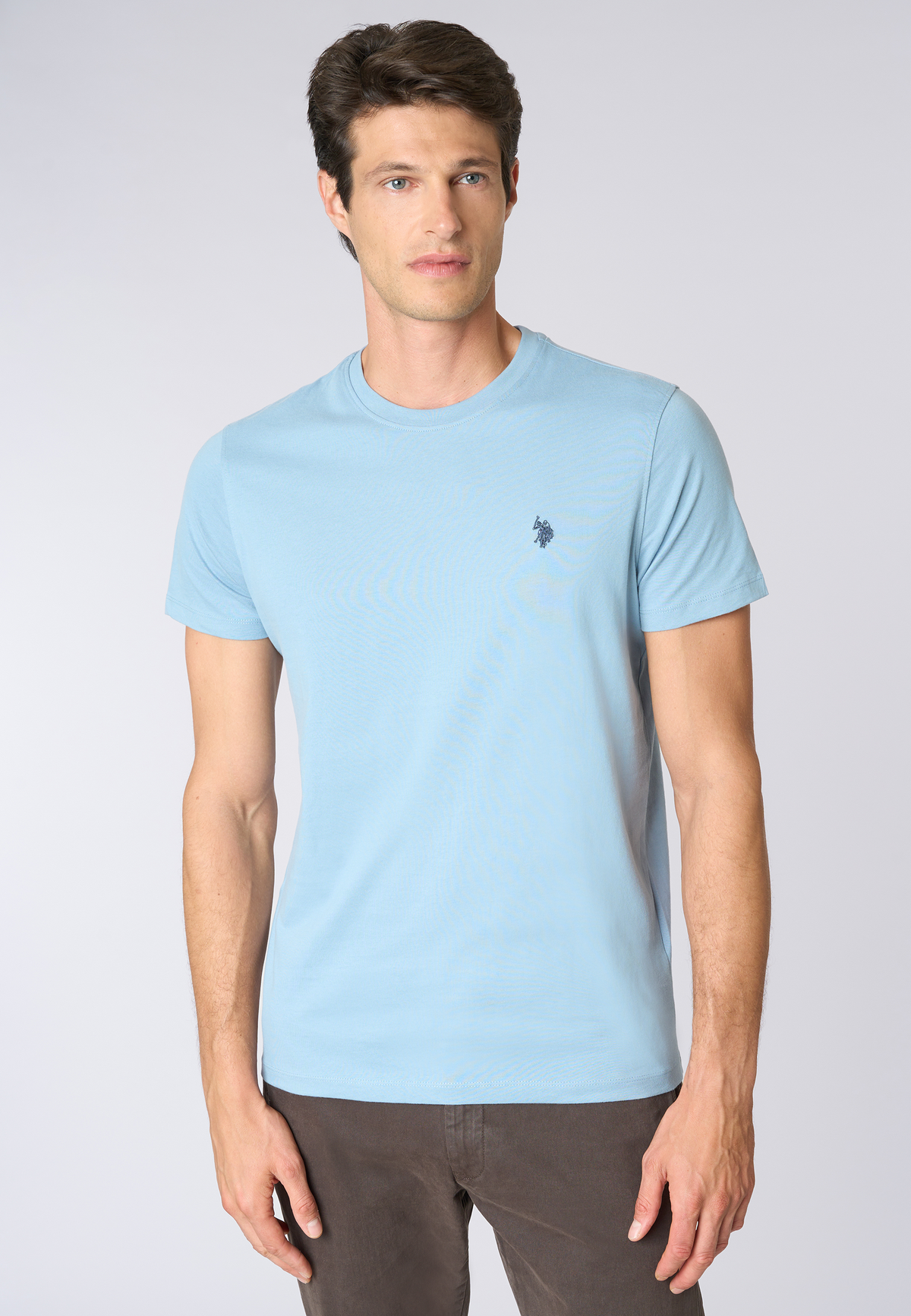 T-shirt girocollo in cotone heavy jersey