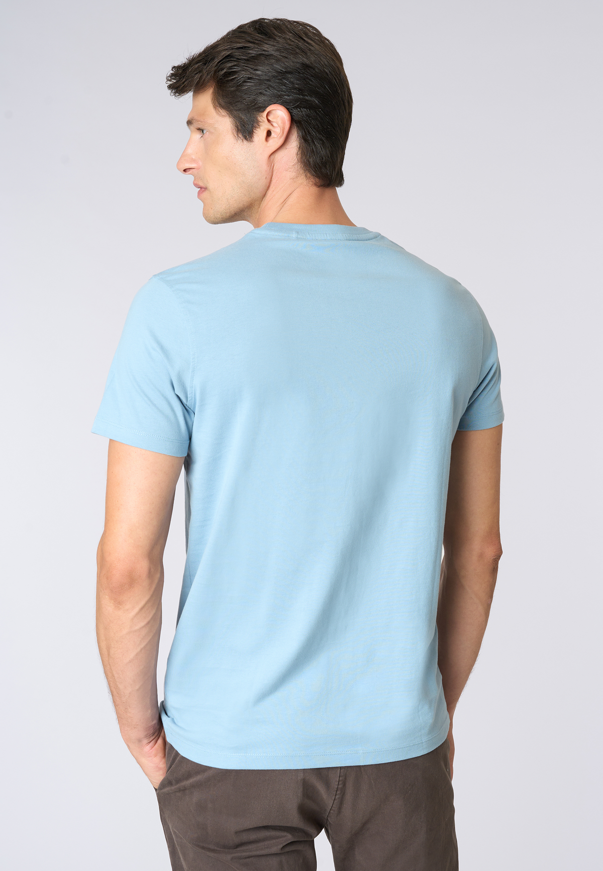 T-shirt girocollo in cotone heavy jersey