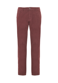 Pantalone chino in velluto stretch