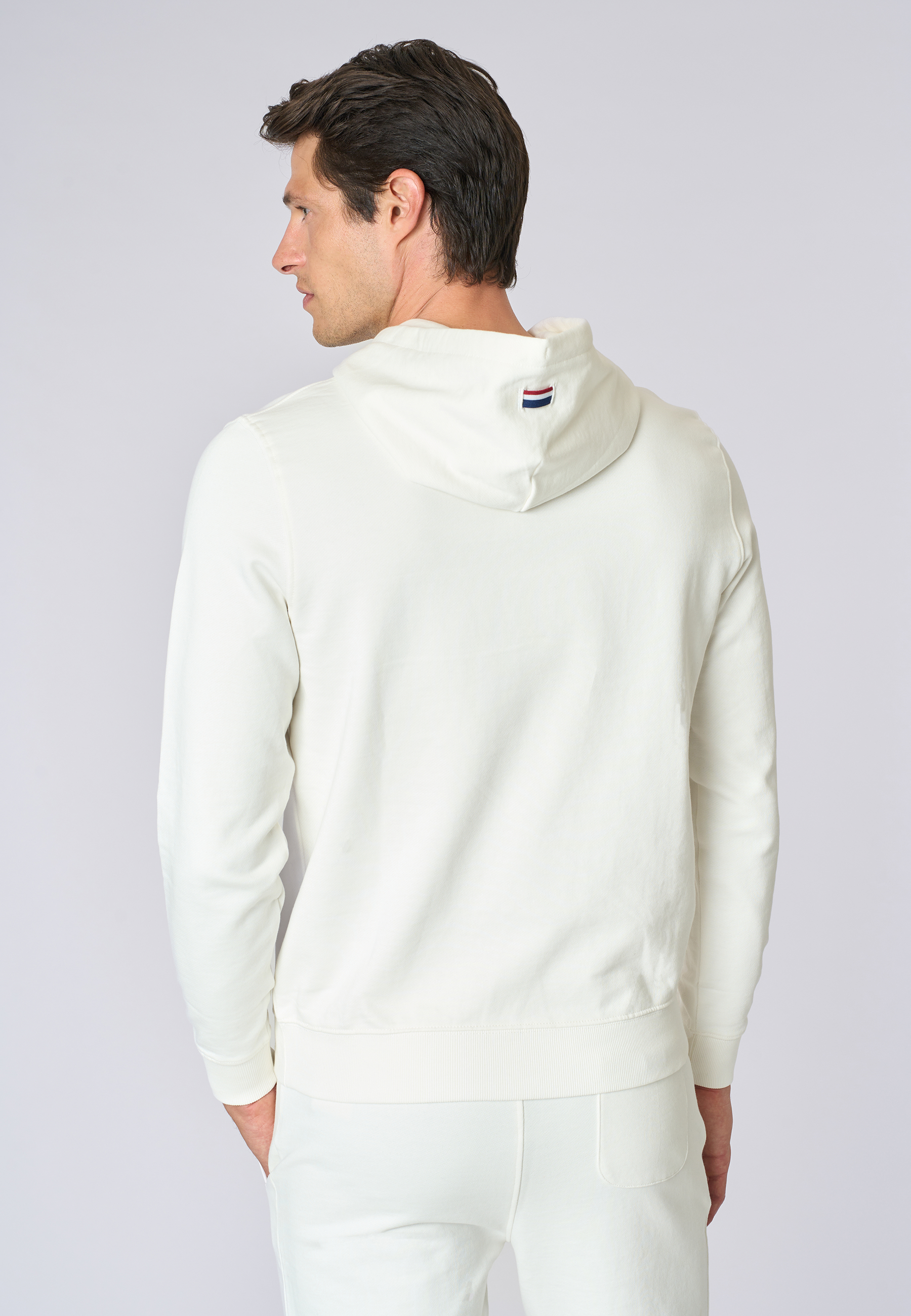 Felpa in cotone con cappuccio