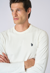 T-shirt a maniche lunghe in heavy jersey