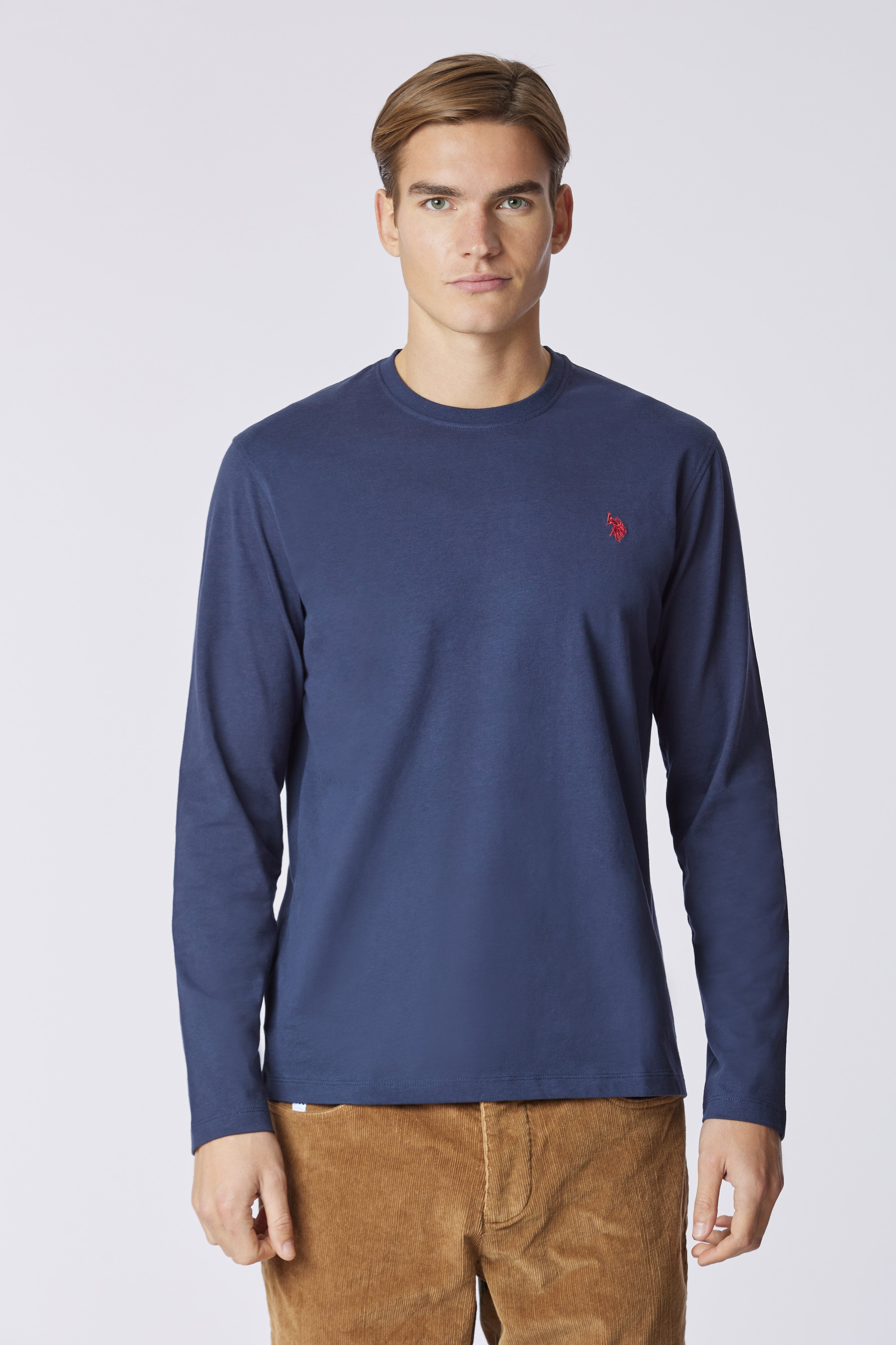 T-shirt a maniche lunghe in heavy jersey
