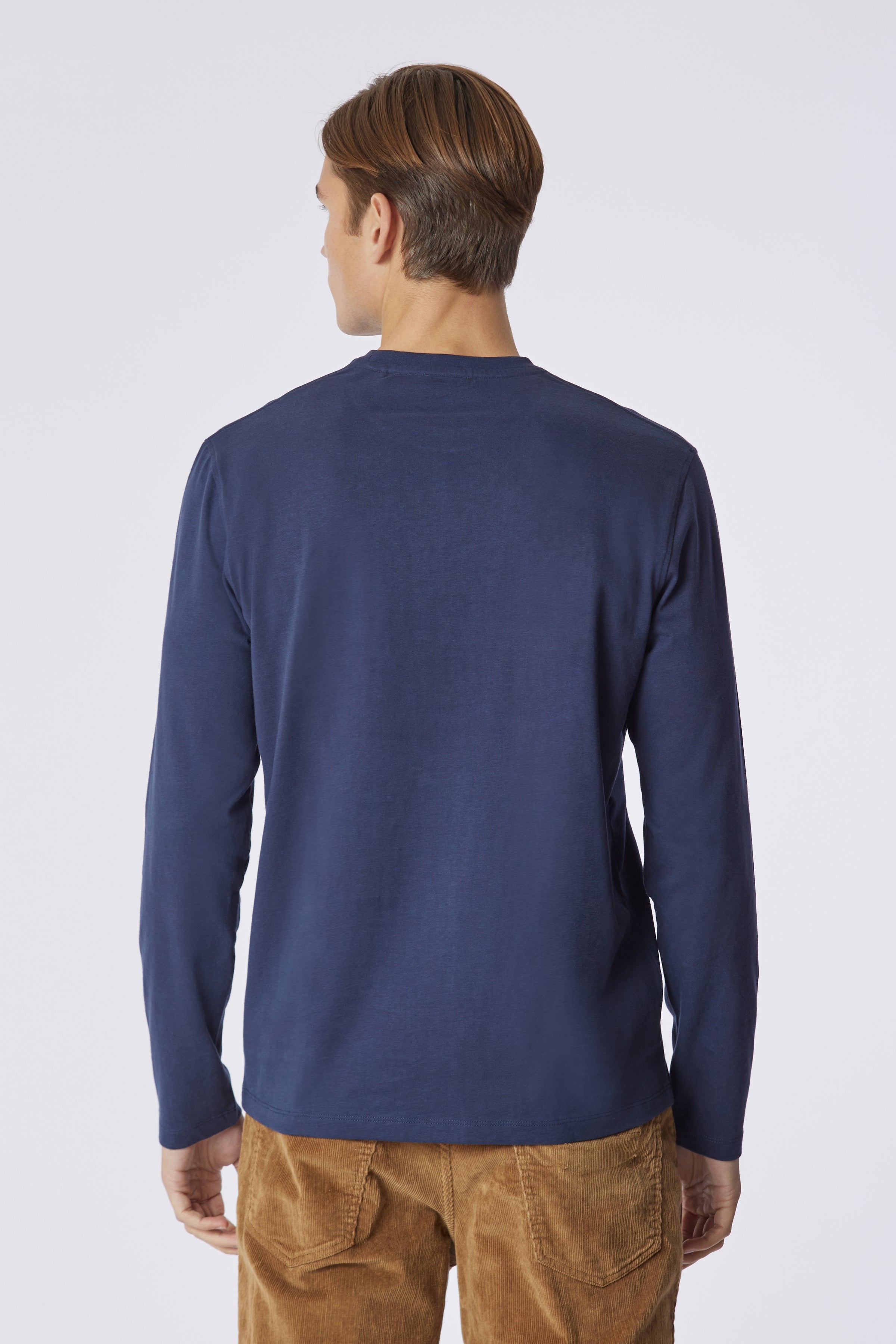 T-shirt a maniche lunghe in heavy jersey