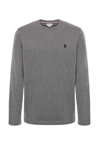 T-shirt a maniche lunghe in heavy jersey