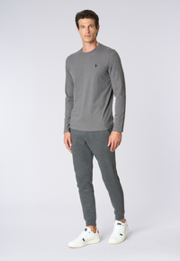 T-shirt a maniche lunghe in heavy jersey