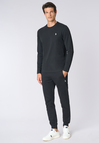 T-shirt a maniche lunghe in heavy jersey