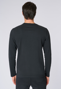 T-shirt a maniche lunghe in heavy jersey