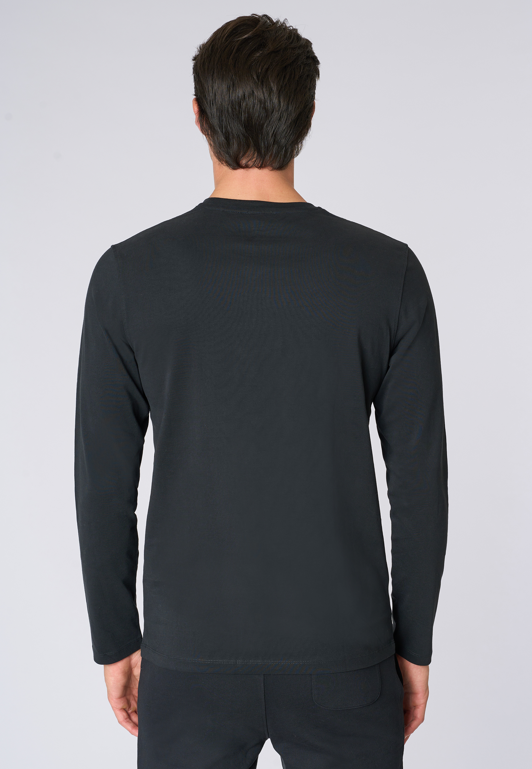 T-shirt a maniche lunghe in heavy jersey