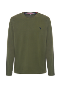 T-shirt a maniche lunghe in heavy jersey