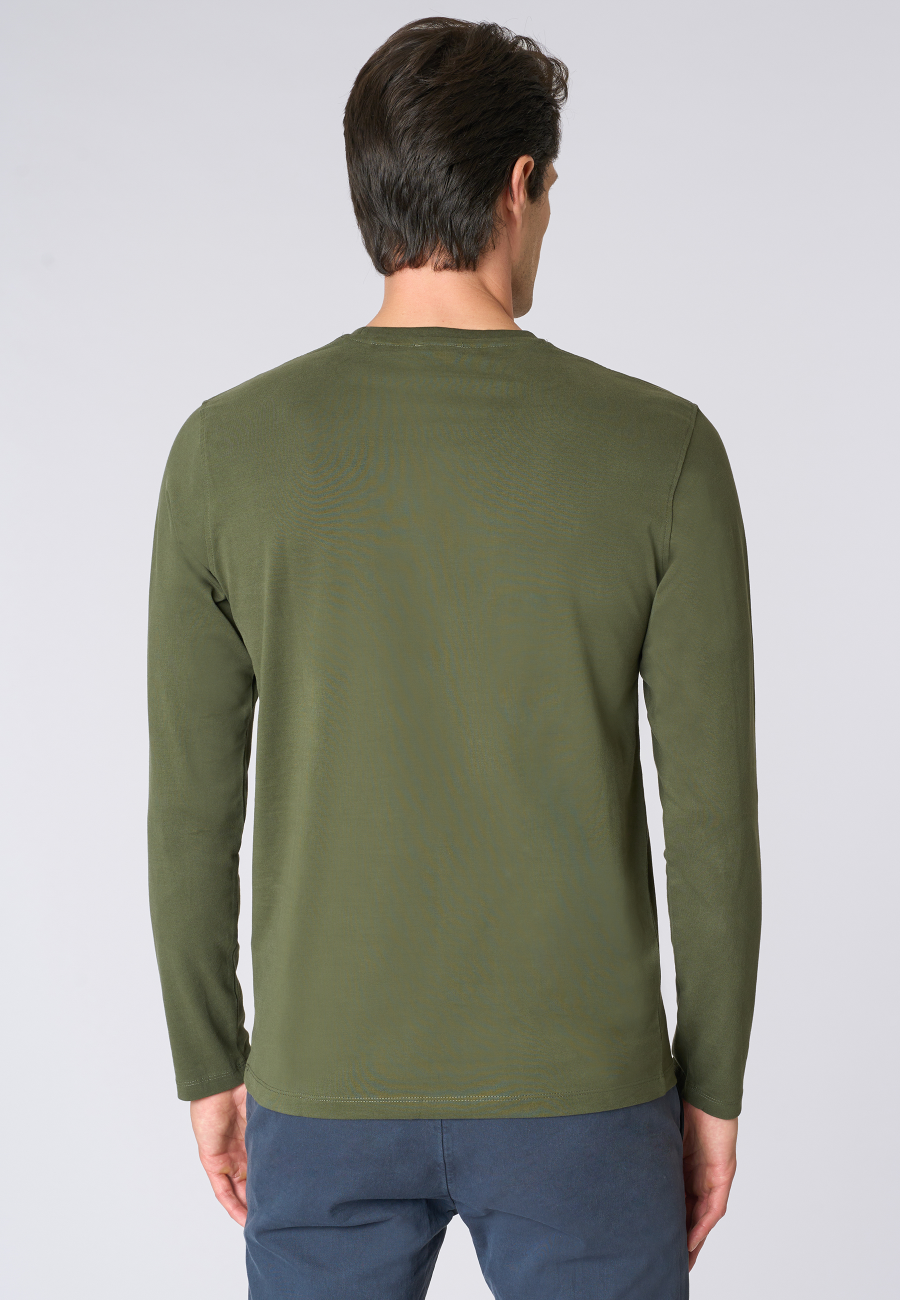 T-shirt a maniche lunghe in heavy jersey