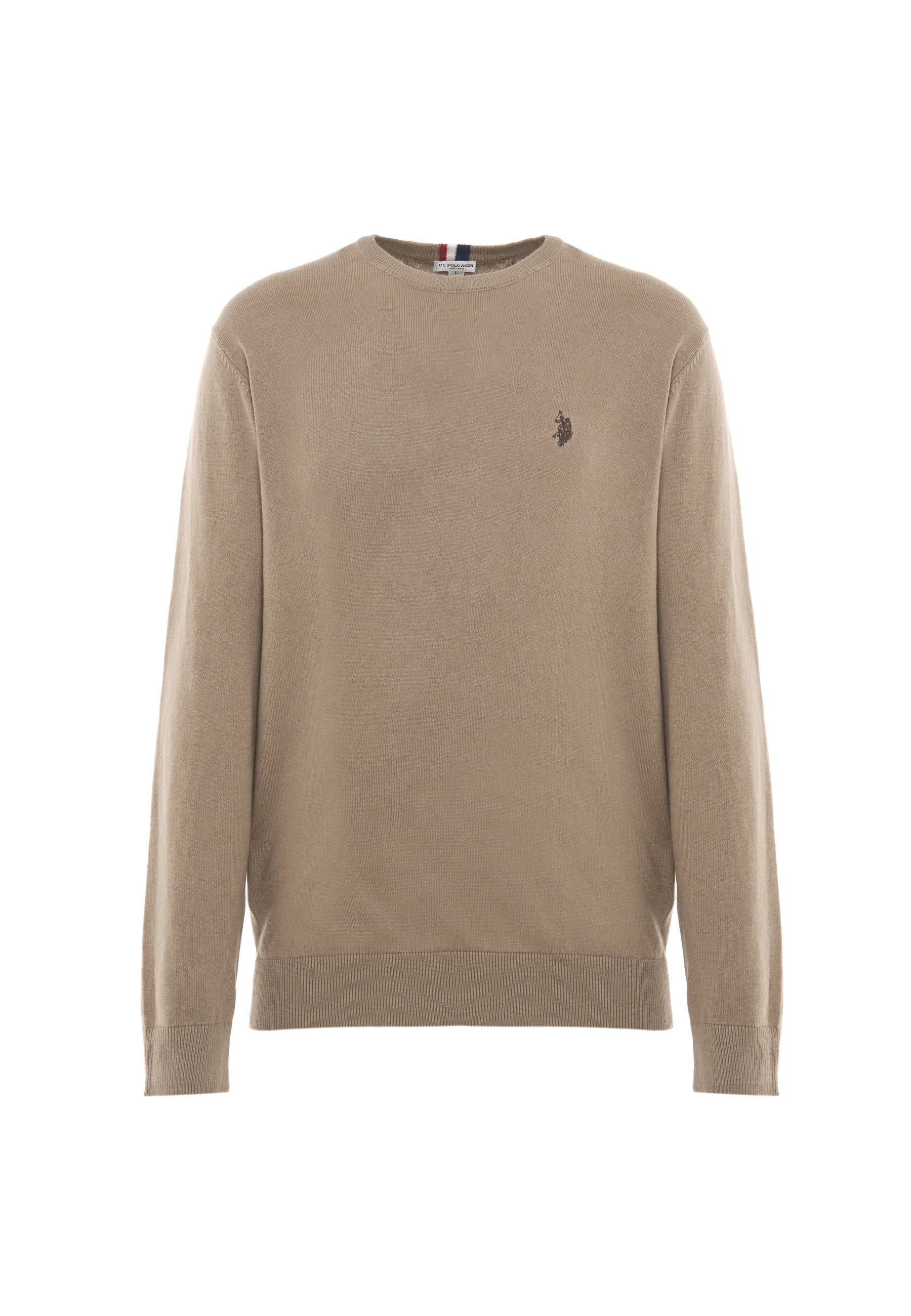 Maglia girocollo cotone e cashmere