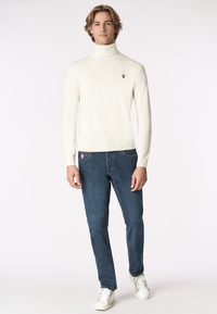 Maglia dolcevita cotone e cashmere