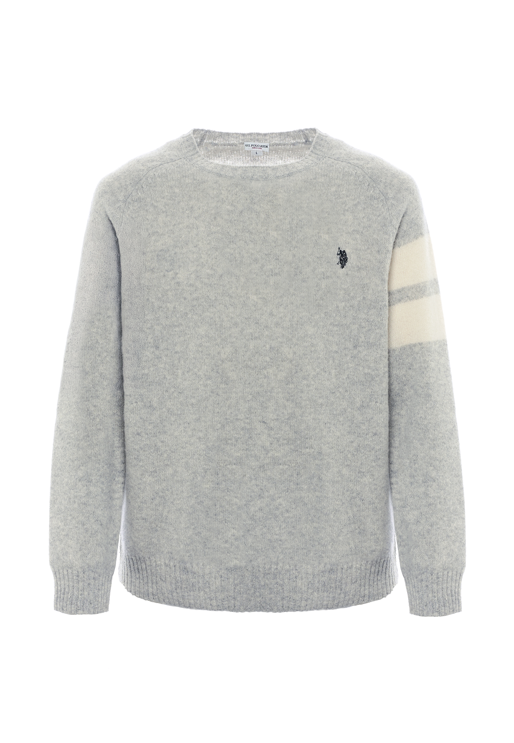 Maglia girocollo in lana shetland