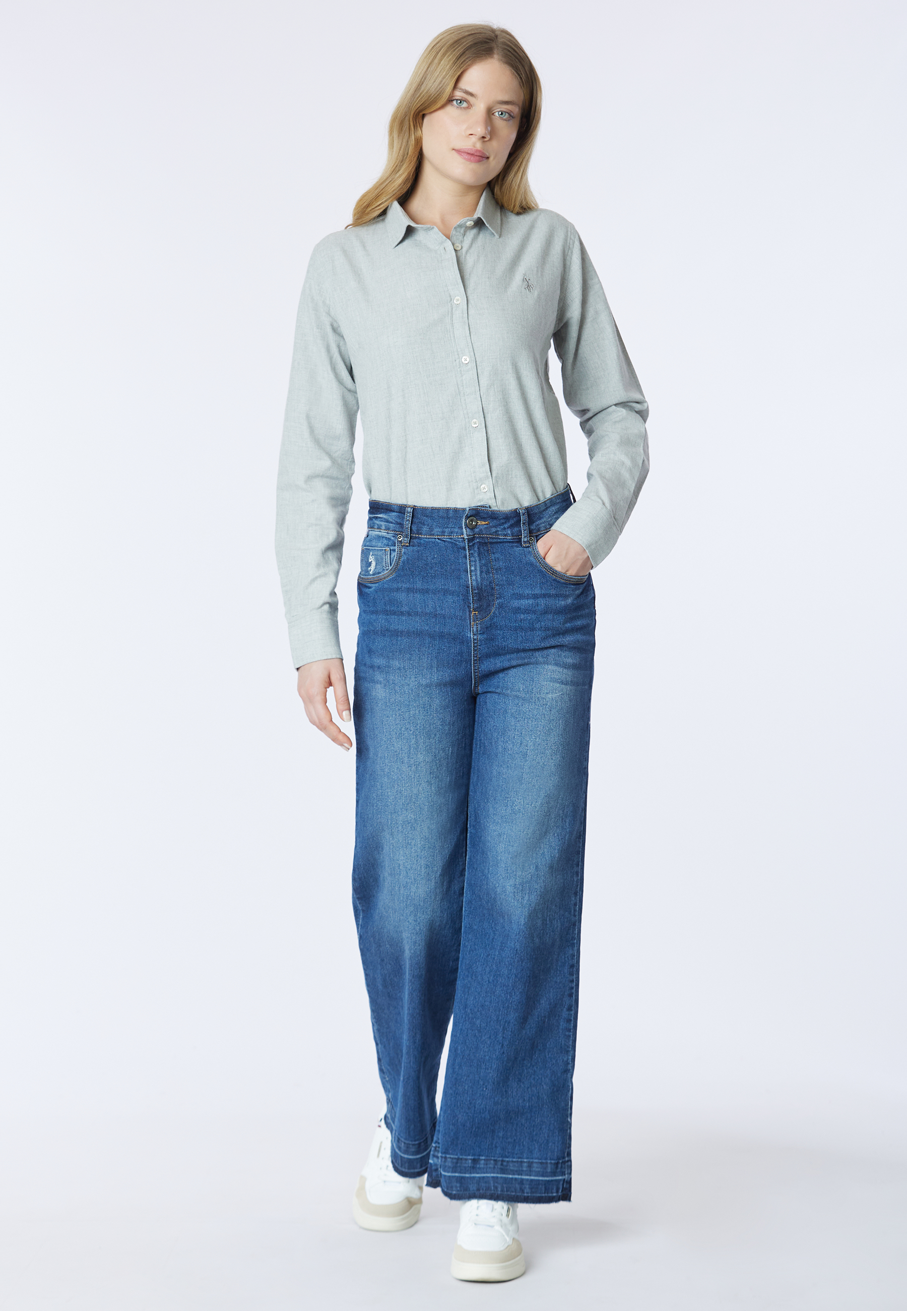 Camicia in cotone relaxed fit