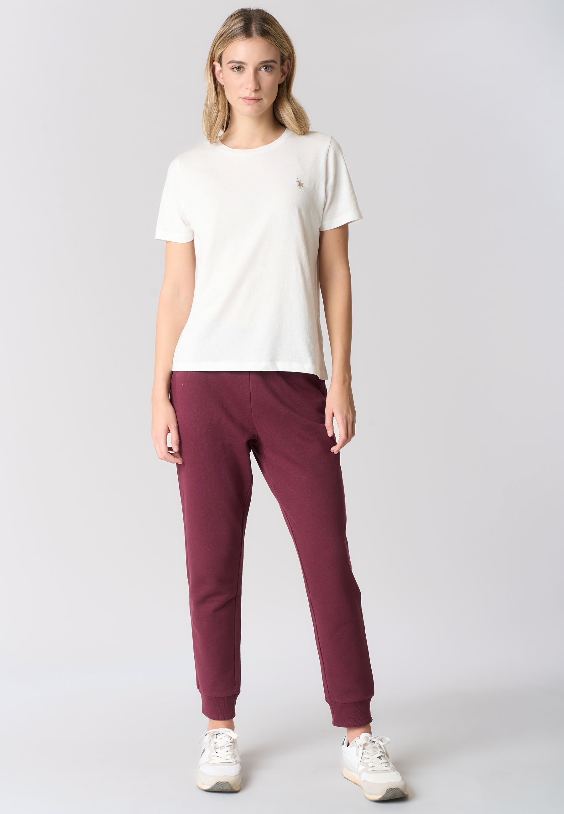T-shirt girocollo a maniche corte