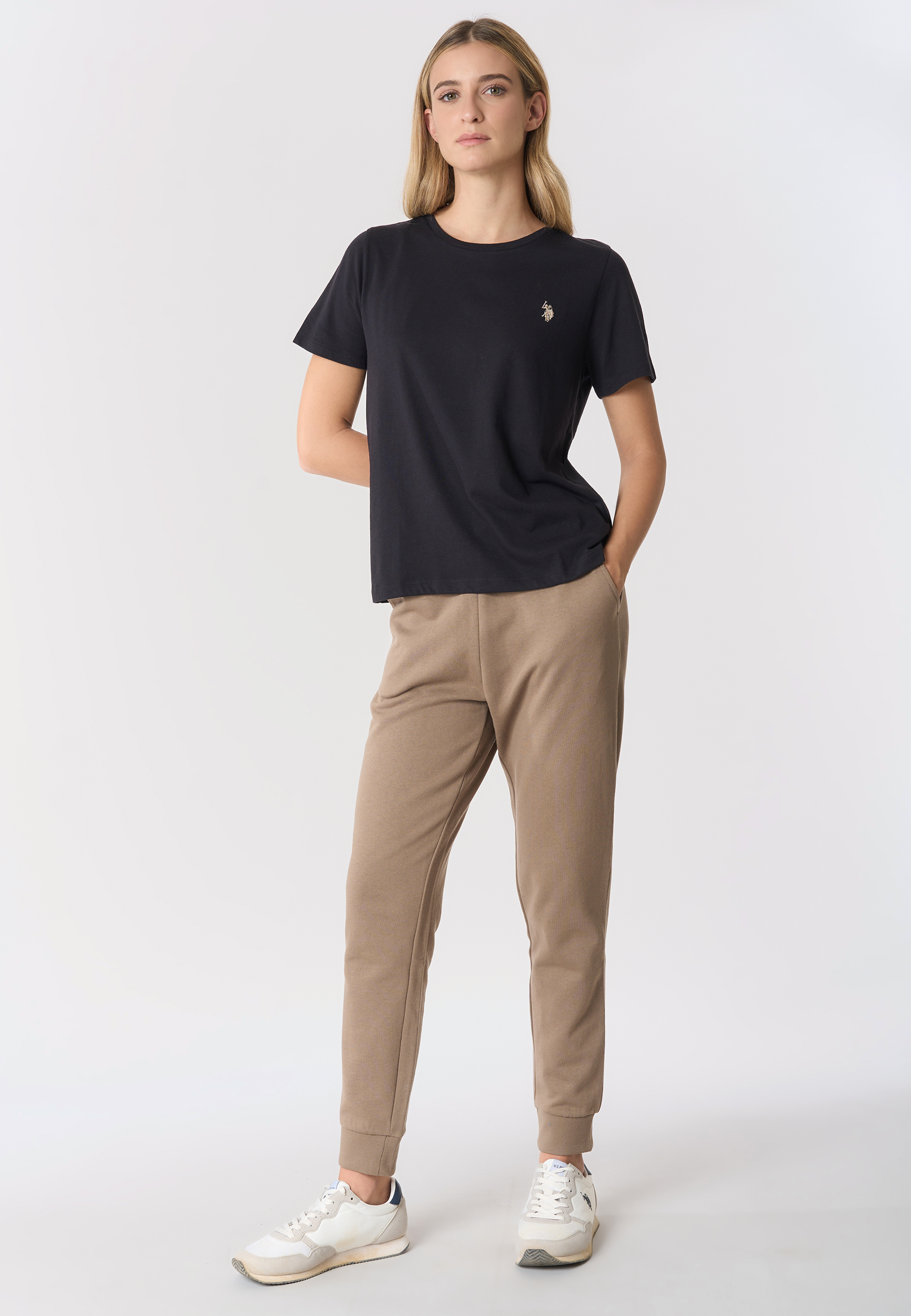 T-shirt girocollo a maniche corte