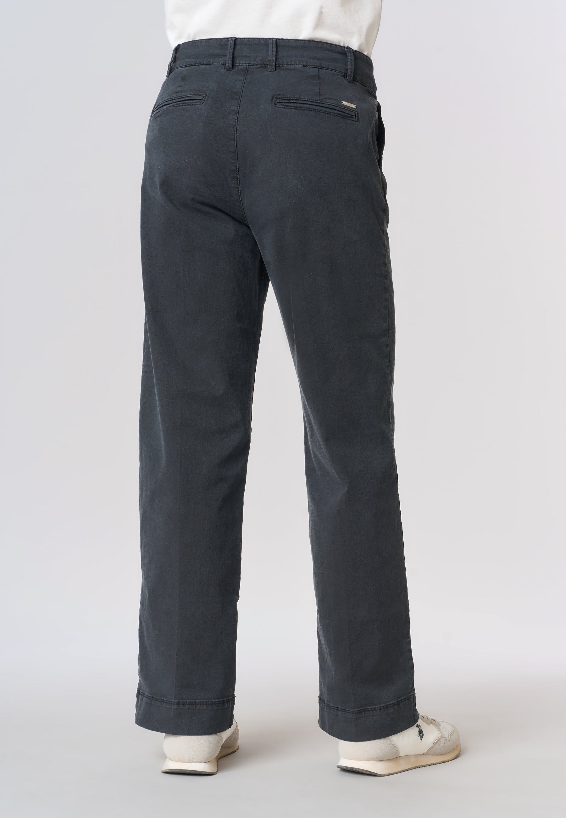 Pantalone chino da donna in cotone gabardine