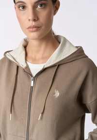 Felpa con cappuccio e zip