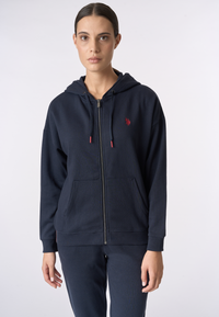 Felpa con cappuccio e zip