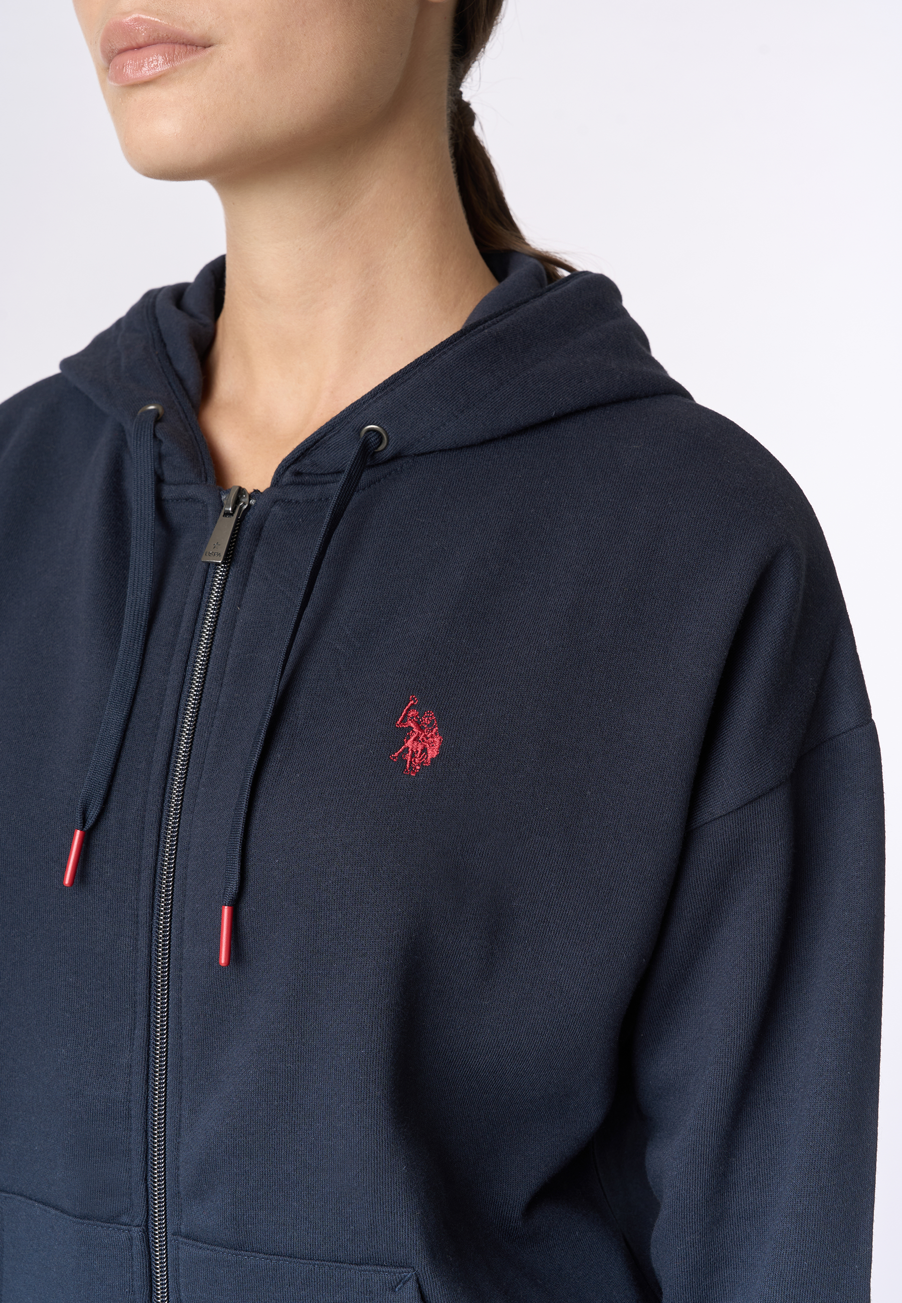 Felpa con cappuccio e zip