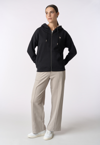 Felpa con cappuccio e zip