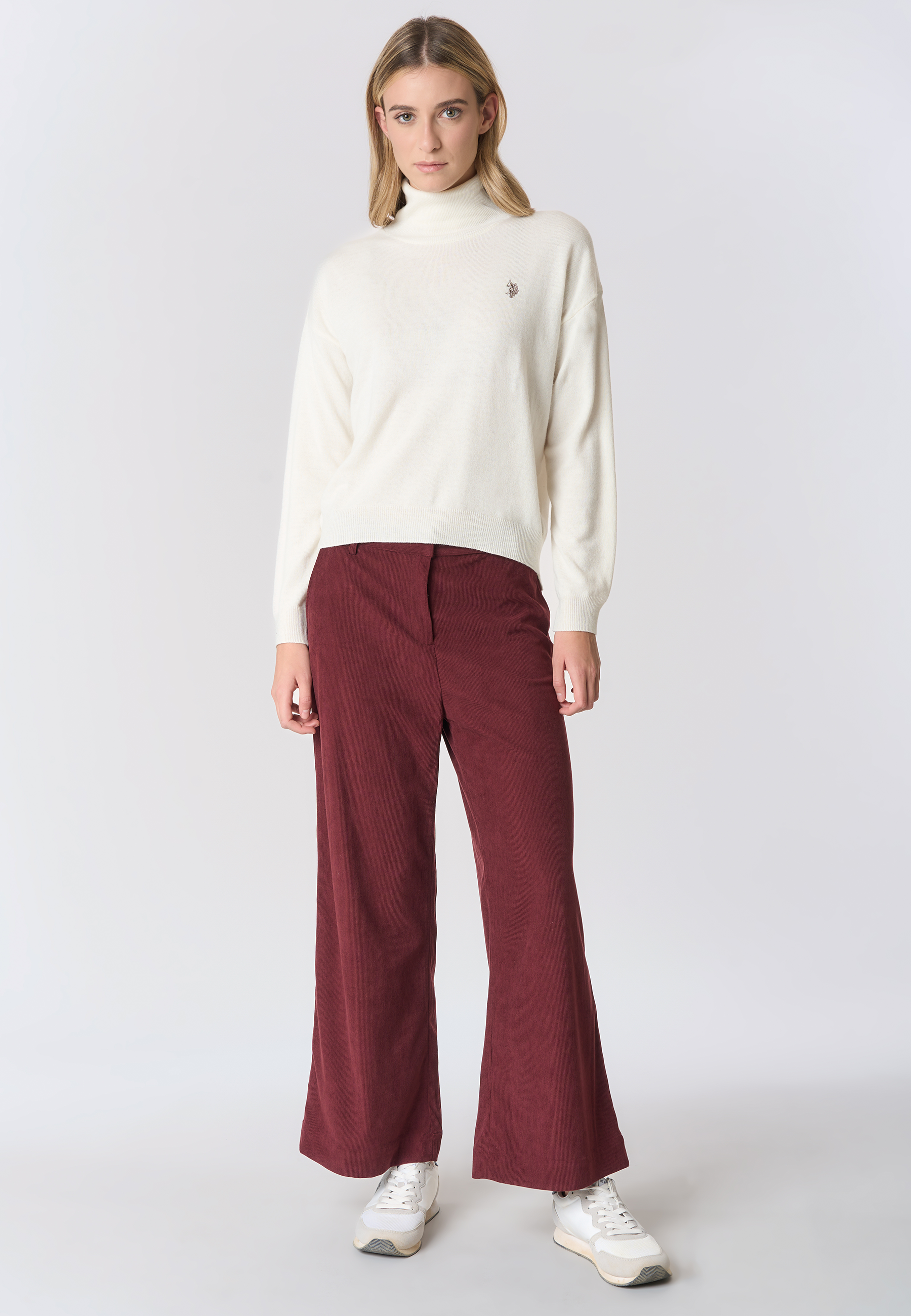 Maglia dolcevita misto lana e cashmere