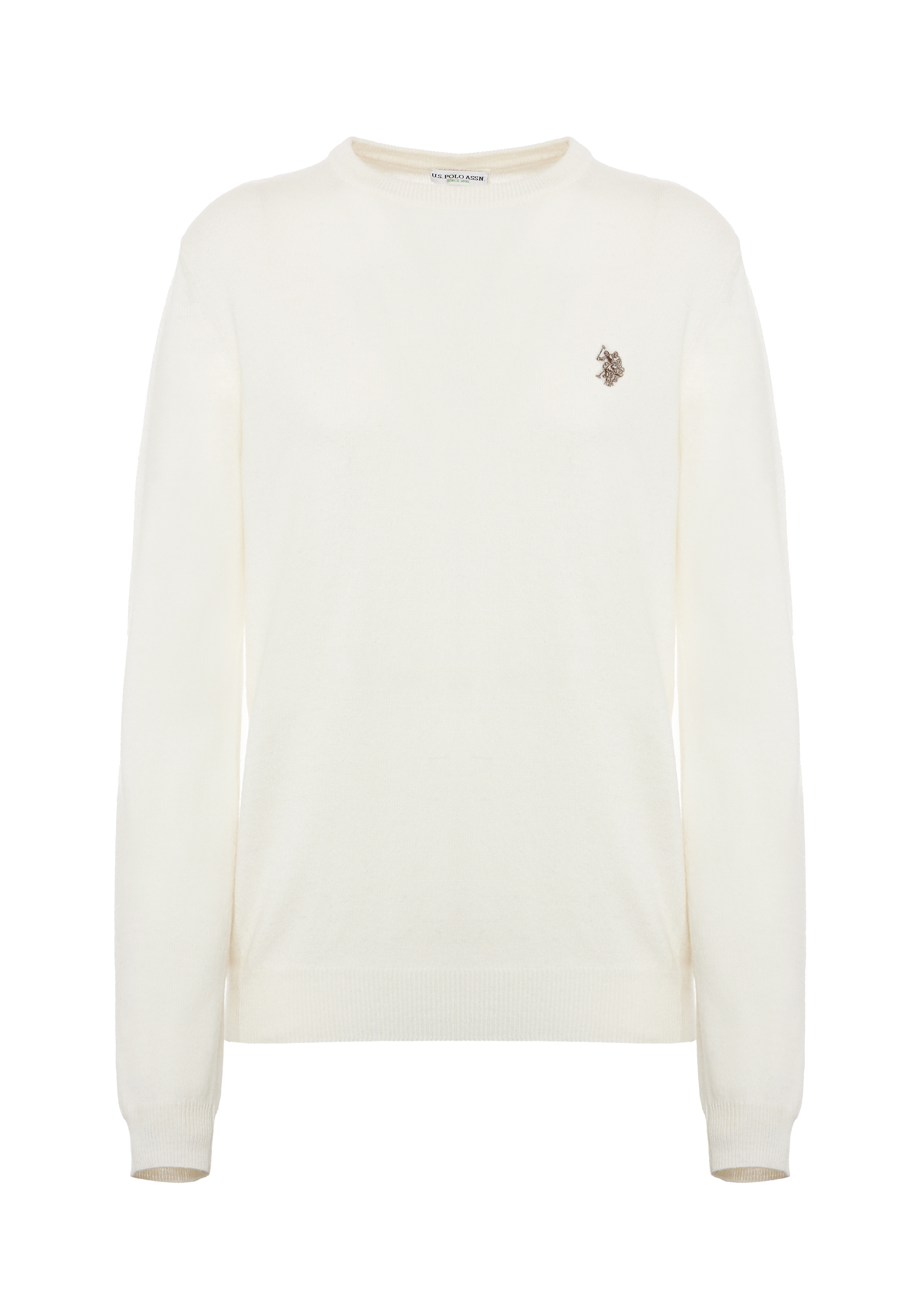 Maglia girocollo misto lana e cashmere