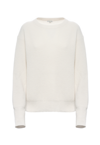 Maglia girocollo a costa inglese