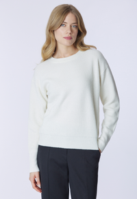 Maglia girocollo a costa inglese