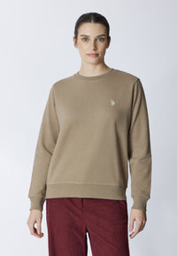 Felpa girocollo con logo