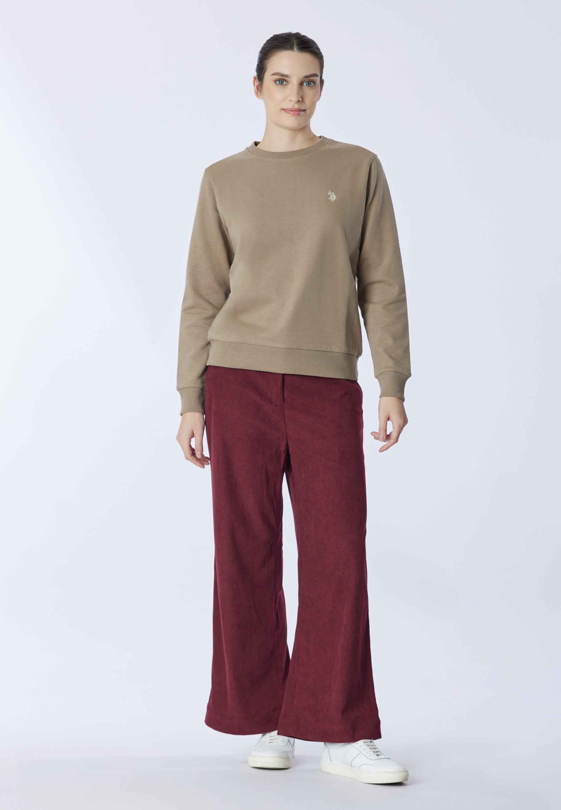 Felpa girocollo con logo