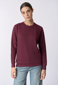 Felpa girocollo con logo