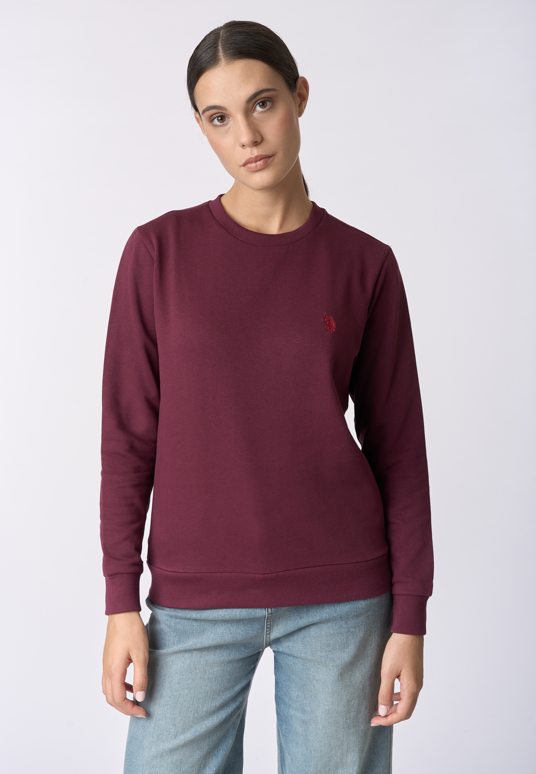 Felpa girocollo con logo