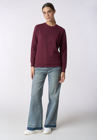 Felpa girocollo con logo