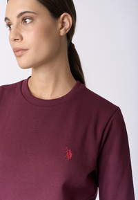 Felpa girocollo con logo