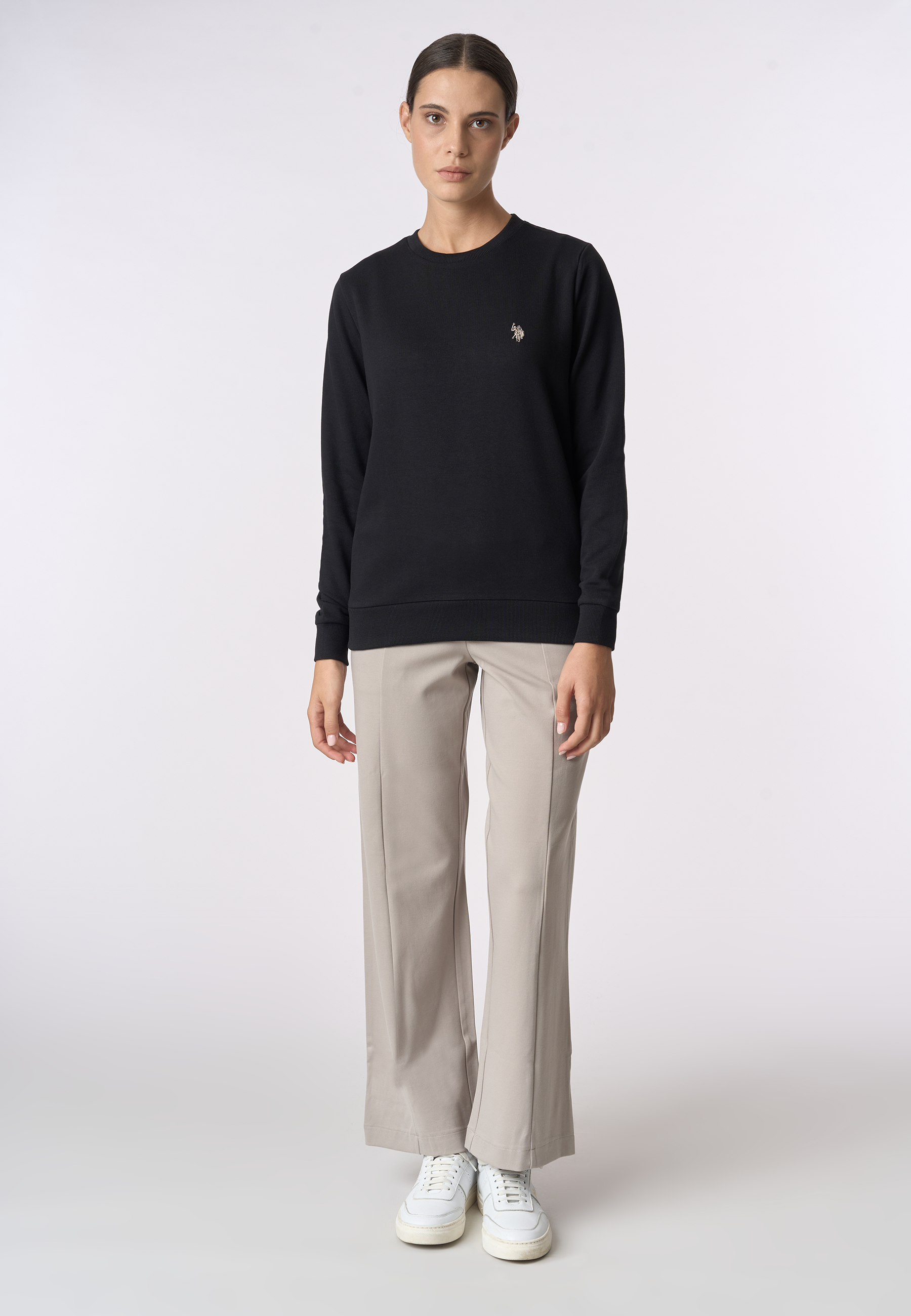 Felpa girocollo con logo