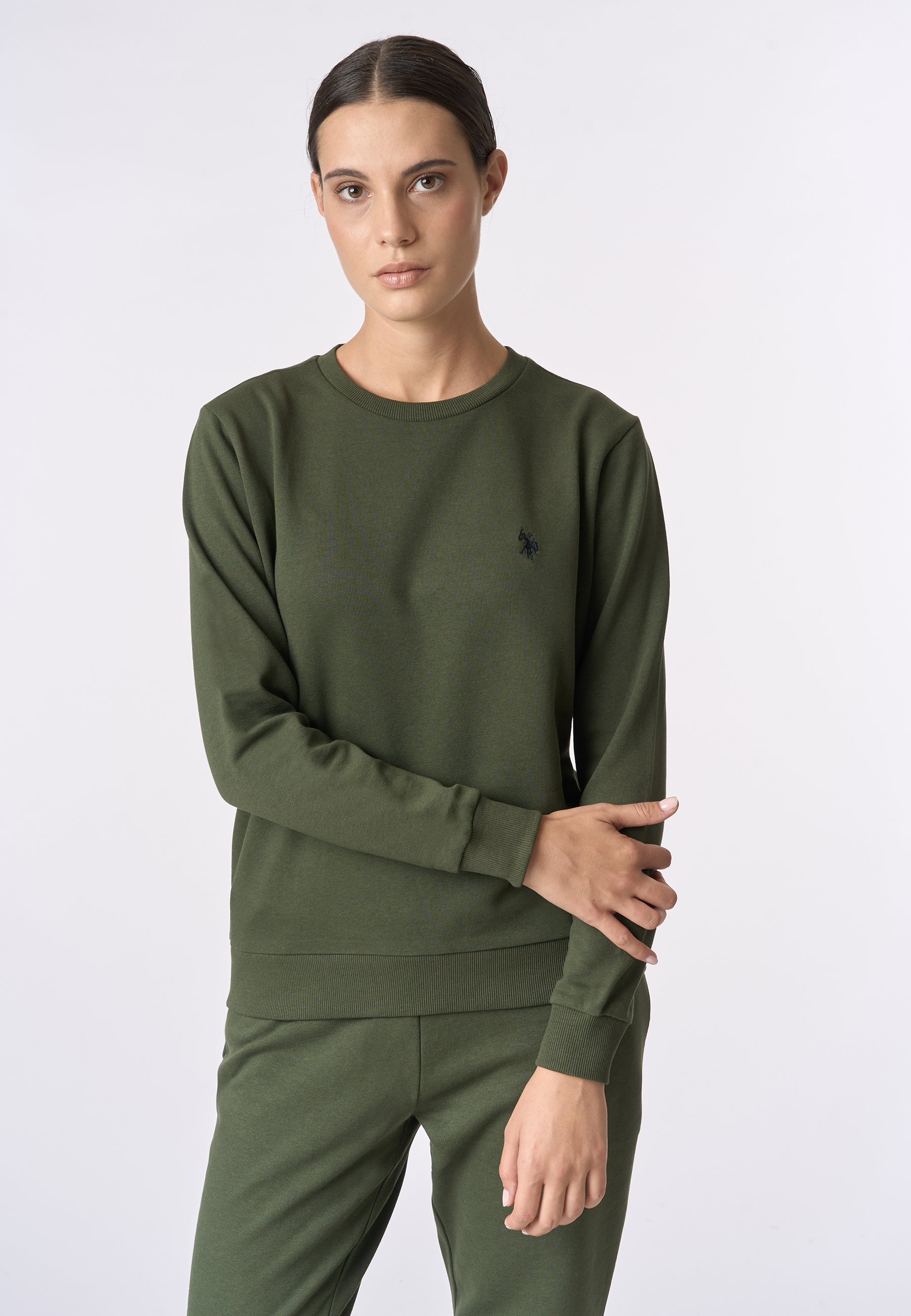 Felpa girocollo con logo