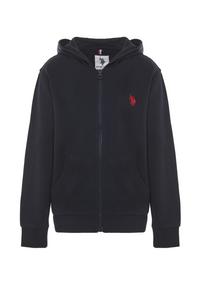 Felpa con cappuccio e chiusura zip