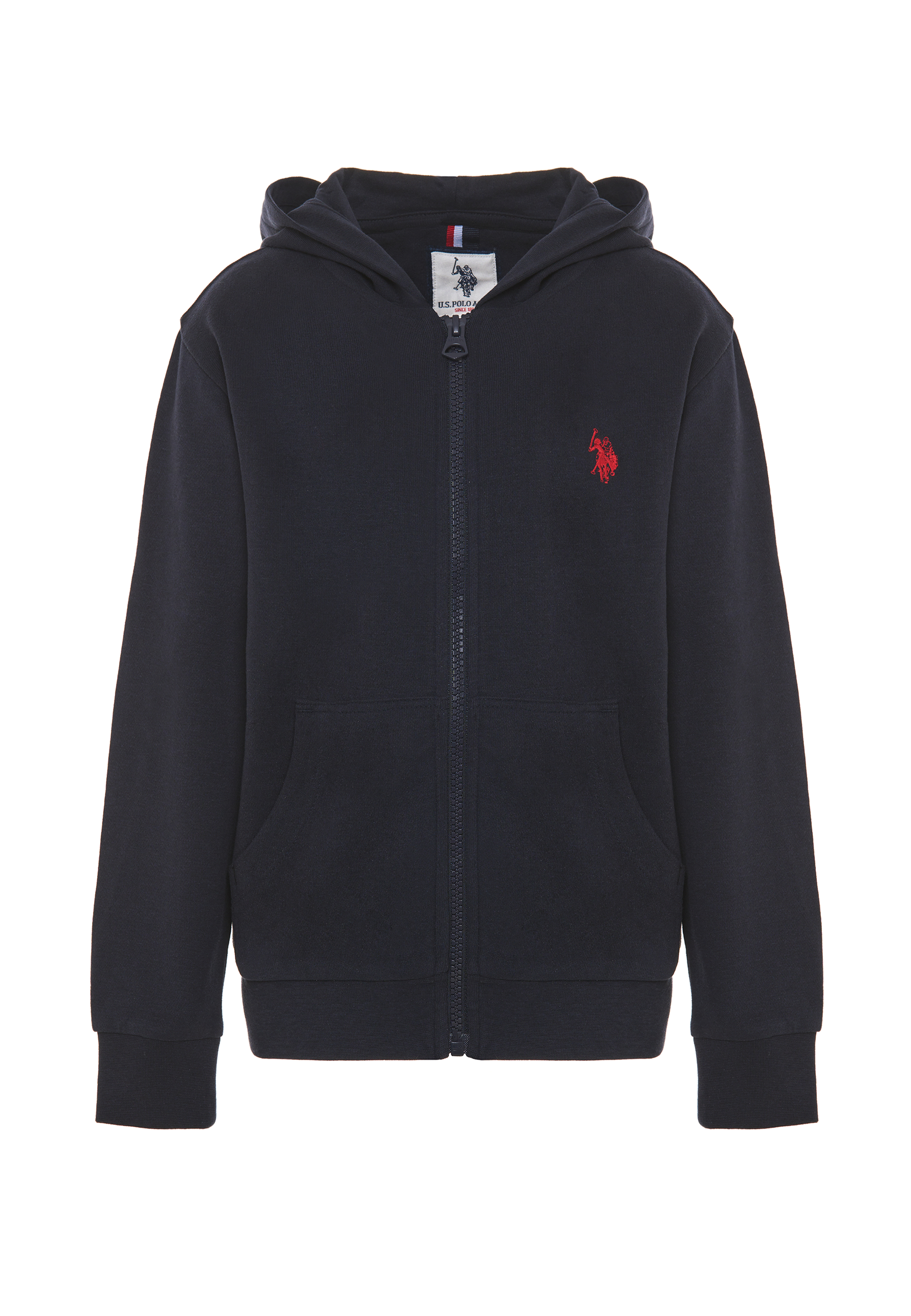 Felpa con cappuccio e chiusura zip